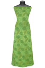 Srajann Hand Embroided Lemon Faux Georgette Lucknowi Chikankari Unstitched Kurta Dupatta Set (SLC1378) - Image 4