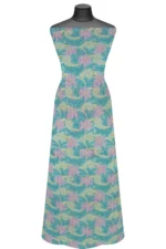 Srajann Hand Embroided Green Faux Georgette Lucknowi Chikankari Unstitched Kurta Dupatta Set (SLC1901) - Image 6