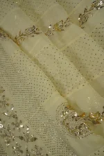 Srajann Hand Embellishment Anarkali Pure Georgette Unstitched Suit Work With Mukaish (SLC3292) - Image 12