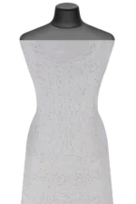 Srajann Hand Embroidered Pure Chanderi Lucknowi Chikankari Unstitched Kurta Piece (SLC1924) - Image 3