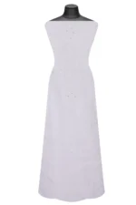 Srajann Hand Embroided white Maheshwari Lucknowi Chikankari Unstitched Kurta Dupatta Set (SLC1266) - Image 5