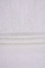 Srajann Hand Embroided white Maheshwari Lucknowi Chikankari Unstitched Kurta Dupatta Set