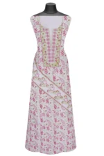 Srajann Hand Embroided white Maheshwari Lucknowi Chikankari Unstitched Kurta Dupatta Set (SLC1285) - Image 2