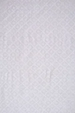 Srajann Hand Embroidered White Pure Georgette Lucknowi Chikankari Unstitched Men's Kurta Piece (SLC1137) - Image 4