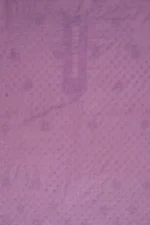 Srajann Hand Embroidered Purple Chanderi Lucknowi Chikankari Unstitched Men's Kurta Piece (SLC1143) - Image 2