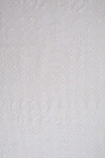 Srajann Hand Embroidered White Pure Georgette Lucknowi Chikankari Unstitched Men's Kurta Piece (SLC1154) - Image 2