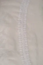 Srajann Hand Embroidered Cream Pure Georgette Lucknowi Chikankari Unstitched Men's Kurta Piece (SLC1155) - Image 5