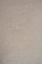 Srajann Hand Embroidered Cream Lucknowi Chikankari Unstitched Men's Kurta Piece (SLC1316) - Image 3