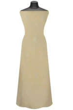 Srajann Hand Embroided Lemon Mul Chanderi Lucknowi Chikankari Unstitched Kurta Dupatta Set (SLC1355) - Image 7