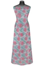 Srajann Hand Embroided white Faux Georgette Lucknowi Chikankari Unstitched Kurta Dupatta Set (SLC1370) - Image 7