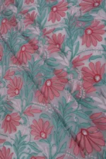 Srajann Hand Embroided white Faux Georgette Lucknowi Chikankari Unstitched Kurta Dupatta Set (SLC1370) - Image 10