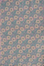 Srajann Hand Embroided Pink Faux Georgette Lucknowi Chikankari Unstitched Kurta Dupatta Set (SLC1372) - Image 8