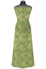 Srajann Hand Embroided Green Faux Georgette Lucknowi Chikankari Unstitched Kurta Dupatta Set (SLC1381) - Image 6