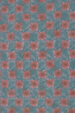 Srajann Hand Embroided Pink Faux Georgette Lucknowi Chikankari Unstitched Kurta Dupatta Set (SLC1366) - Image 8