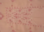 Srajann Hand Embroidered Mal Chanderi Lucknowi Chikankari Unstitched Kurta With Dupatta(SLC1572) - Image 5