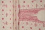 Srajann Hand Embroidered Mal Chanderi Lucknowi Chikankari Unstitched Kurta With Dupatta(SLC1618) - Image 7
