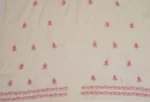 Srajann Hand Embroidered Mal Chanderi Lucknowi Chikankari Unstitched Kurta With Dupatta(SLC1618) - Image 6