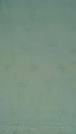 Srajann Hand Embroided Sea Green Mul Chanderi Lucknowi Chikankari Unstitched Kurta Dupatta Set (SLC1716) - Image 10