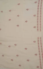 Srajann Hand Embroidered Mal Chanderi Lucknowi Chikankari Unstitched Kurta With Dupatta(SLC1761) - Image 10