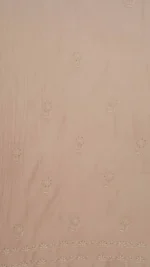 Srajann Hand Embroided Fawn Maheshwari Lucknowi Chikankari Unstitched Kurta Dupatta Set (SLC1794) - Image 10