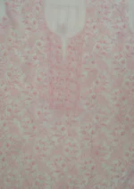 Srajann Hand Embroided Green Maheshwari Lucknowi Chikankari Unstitched Kurta Dupatta Set (SLC1792) - Image 6