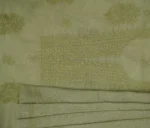 Srajann Hand Embroided Sea Green Kota Lucknowi Chikankari Unstitched Kurta Dupatta Set (SLC1430) - Image 5