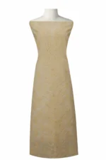 Srajann Hand Embroided Cream Kota Lucknowi Chikankari Unstitched Kurta Dupatta Set (SLC1433) - Image 2