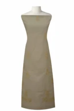 Srajann Hand Embroided Cream Kota Lucknowi Chikankari Unstitched Kurta Dupatta Set (SLC1433) - Image 4