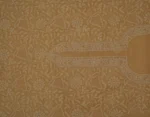 Srajann Hand Embroided Fawn Kota Lucknowi Chikankari Unstitched Kurta Dupatta Set (SLC1436) - Image 5