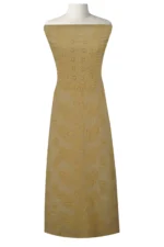 Srajann Hand Embroided Cream Kota Lucknowi Chikankari Unstitched Kurta Dupatta Set (SLC1445) - Image 3