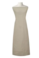 Srajann Hand Embroided white Kota Lucknowi Chikankari Unstitched Kurta Dupatta Set (SLC1448) - Image 3