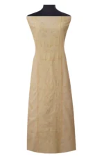 Srajann Hand Embroided Fawn Tissue Lucknowi Chikankari Unstitched Kurta Dupatta Set (SLC1479) - Image 2