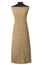 Srajann Hand Embroided Fawn Tissue Lucknowi Chikankari Unstitched Kurta Dupatta Set (SLC1466) - Image 2