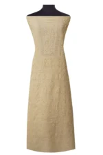 Srajann Hand Embroidered Monga Silk Lucknowi Chikankari Unstitched Kurta With Dupatta(SLC1518) - Image 2