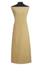 Srajann Hand Embroided Fawn Linen Lucknowi Chikankari Unstitched Kurta Dupatta Set (SLC1540) - Image 4