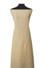 Srajann Hand Embroidered Monga Silk Lucknowi Chikankari Unstitched Kurta With Dupatta(SLC1518) - Image 3