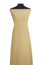 Srajann Hand Embroided Fawn Linen Lucknowi Chikankari Unstitched Kurta Dupatta Set (SLC1540) - Image 3