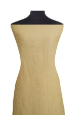 Srajann Hand Embroided Fawn Linen Lucknowi Chikankari Unstitched Kurta Dupatta Set (SLC1540) - Image 2