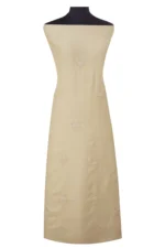 Srajann Hand Embroidered Monga Silk Lucknowi Chikankari Unstitched Kurta With Dupatta(SLC1515) - Image 9