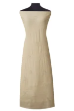 Srajann Hand Embroidered Monga Silk Lucknowi Chikankari Unstitched Kurta With Dupatta(SLC1526) - Image 5