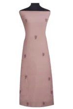 Srajann Hand Embroidered Mal Chanderi Lucknowi Chikankari Unstitched Kurta With Dupatta(SLC1549) - Image 5