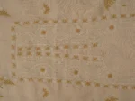 Srajann Hand Embroided Fawn Tissue Lucknowi Chikankari Unstitched Kurta Dupatta Set (SLC1471) - Image 6