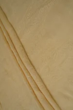 Srajann Hand Embroided Fawn Linen Lucknowi Chikankari Unstitched Kurta Dupatta Set (SLC1540) - Image 8