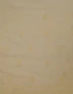 Srajann Hand Embroided Fawn Linen Lucknowi Chikankari Unstitched Kurta Dupatta Set (SLC1540) - Image 10