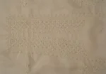 Srajann Hand Embroided Fawn Kota Lucknowi Chikankari Unstitched Kurta Dupatta Set (SLC1519) - Image 6