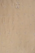 Srajann Hand Embroidered Fawn Ladies Lucknow Chikankari Unstitched Kurta Piece (SLC1191) - Image 6