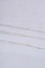 Srajann Hand Embroidered Pure Cotton Lucknowi Chikankari Unstitched Men's Kurta Piece (SLC1197) - Image 4