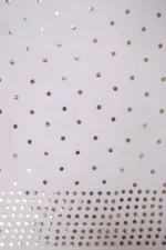 Srajann Hand Embellishment Anarkali Pure Georgette Only Mukaish work Lucknow Chikankari Unstitched Suit (SLC1178) - Image 11