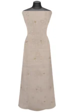 Srajann Hand Embellishment Tissue Silk Lucknowi Chikankari Unstitched Suit Dupatta Set(SLC1251) - Image 5