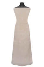 Srajann Hand Embroided Fawn Tissue Lucknowi Chikankari Unstitched Kurta Dupatta Set (SLC1253) - Image 5